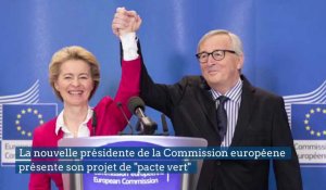 Ursula Von der Leyen fait du "pacte vert" une priorité européene