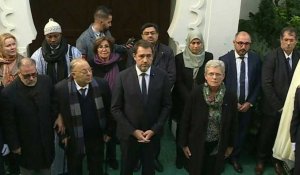 A la grande mosquée de Paris, Castaner dénonce les "promoteurs de haine"