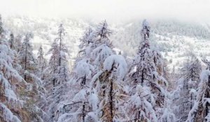 Les images féeriques du retour de la neige à Serre Chevalier