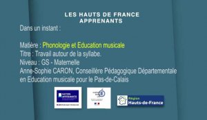 GS - Maternelle | Phonologie et éducation musicale | Travail autour de la syllabe