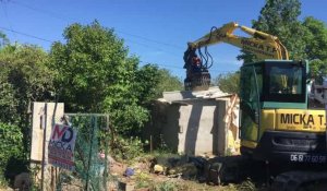 Béziers Cantagal : la Ville procède à la destruction d'une construction illégale