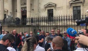 La police manifeste a Perpignan