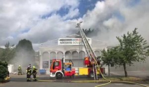 Béthune: feu au magasin Sikkens Solutions