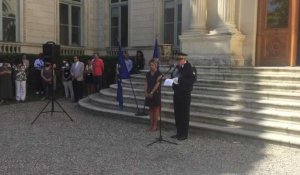 Le préfet Didier Lauga rend hommage à Mathilde Lemée, la gendarme tuée par un chauffard samedi