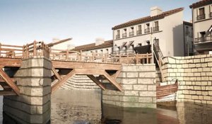 Sète : la reconstitution en 3D du tout premier pont  de l'île singulière, qui n'existe plus depuis bien longtemps...