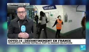 Déconfinement en France : pas de "rush" dans les transports parisiens