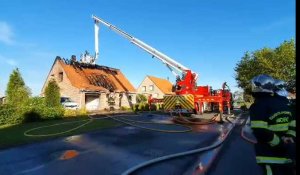 Armbouts-Cappel : une maison détruite par les flammes