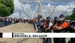 La police belge manifeste contre le "police bashing"