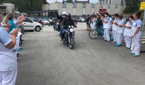 À Alençon, les motards rendent hommage aux soignants