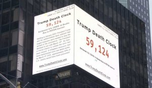 Coronavirus: une "horloge Trump de la mort" à New York, plus de 100.000 morts aux Etats-Unis