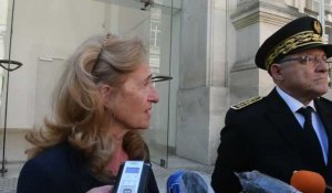 La  ministre de la justice Nicole Belloubet en visite à Nîmes