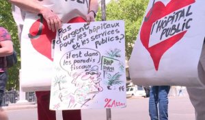 Paris: Manifestation de personnels soignants pour réclamer un plan "correct"