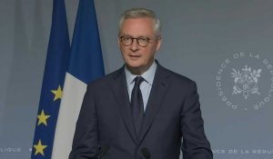 Le Maire: "460 milliards d'euros, 20% de la richesse nationale française" pour répondre à la crise