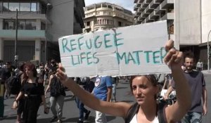 Des centaines de manifestants à Athènes pour la Journée mondiale des réfugiés