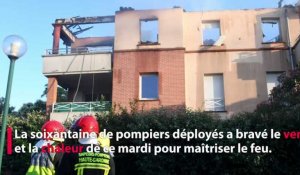 Un incendie fait 17 blessés et détruit 7 appartements au nord de Toulouse