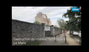 Le château de l'Épine détruit pour construire un centre de cancérologie au Mans