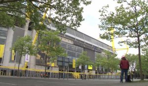 Bundesliga: les abords du stade de Dortmund vides avant le match