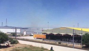Pyrénées-Orientales : Incendie sur les berges de la Têt, RN116 fermée