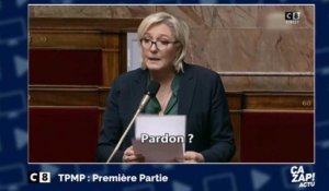 Marine Le Pen s'emmêle les pinceaux à l'Assemblée nationale