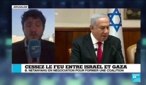 Cessez-le feu entre Israël et Gaza: B.Netanyahu en négociation pour former une coalition