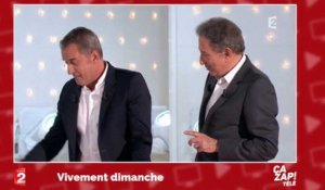 Chiens et plaisanteries coquines : Christophe Dechavanne et Michel Drucker s'amusent en direct