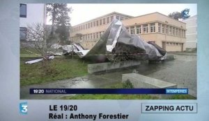 Gironde : une grosse plaque métallique tombe du toit d'un lycée pendant une tempête