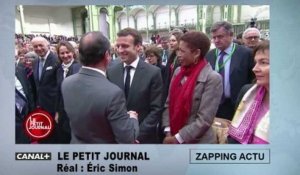 Quand François Hollande caresse la joue d'Emmanuel Macron !