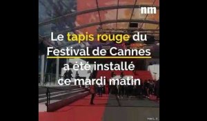 Ça y est: le tapis rouge est prêt pour accueillir les stars du Festival de Cannes