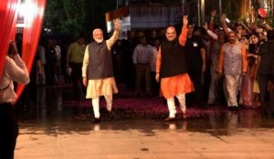 Inde: le Premier ministre Narendra Modi célèbre sa ré-élection