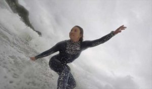Le jeune surfeuse Shino Matsuda vise l'or aux JO de Tokyo
