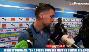 OM-Lyon : "On a perdu tous les matches contre les gros" (Strootman)