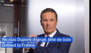 Nicolas Dupont-Aignan, tête de liste Debout la France