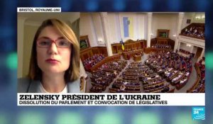 Zelensky, président de l'Ukraine : dissolution du parlement et convocation de législatives
