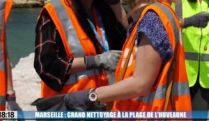 Marseille : grand nettoyage à la plage de l'Huveaune