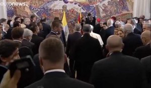 Le pape François vante la "mosaïque" des cultures en Macédoine du Nord