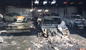 Roncq : un garage automobile incendié en pleine nuit
