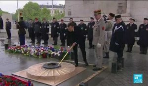 Emmanuel Macron commémore la victoire du 8 mai 1945 à Paris