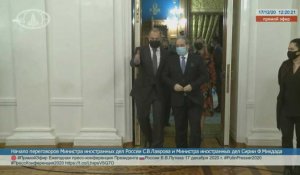 Le ministre russe des Affaires étrangères reçoit son homologue syrien