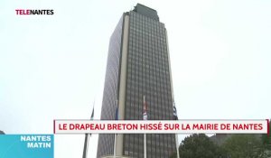 Nantes : le drapeau breton hissé sur la mairie