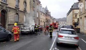 Un incendie en plein centre-ville