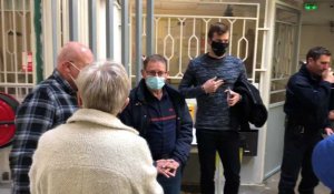 Le champion d'athlétisme Christophe Lemaitre en visite à la prison de Chambéry
