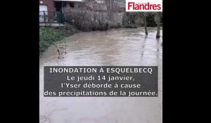 Esquelbecq : l’Yser sort de son lit et provoque des inondations