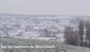 Bataille de boules de neige à Boulogne-sur-Mer et flocons sur Outreau, Hardelot...