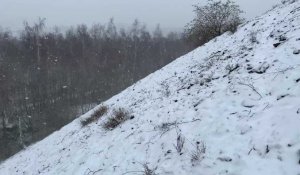 Roost-Warendin : le terril de l'Escarpelle sous la neige