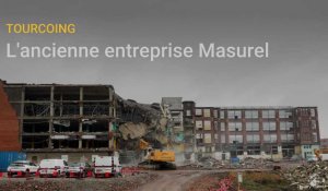 Tourcoing : l'ancienne entreprise Masurel en destruction