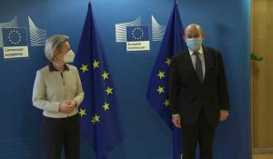 Jean-Yves le Drian reçu à la Commission Européenne