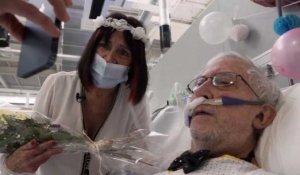 Covid-19 : un couple hospitalisé se marie près de Madrid en Espagne