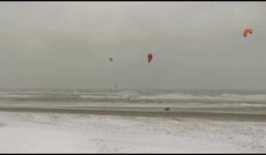 Dunkerque encore sous la neige