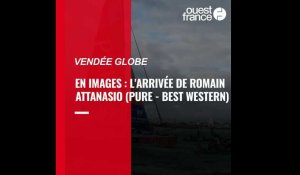 En Images : l'arrivée de Romain Attanasio sur le Vendée Globe 2020-2021