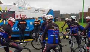 L'équipe cyclisme Dunkerque grand Littoral à l'entrainement
